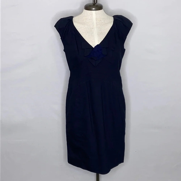 Rebecca Taylor Wool Blend Sleeveless Shift Dress - Picture 1 of 9